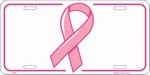 Breast Cancer Awareness Ribbon License Plate