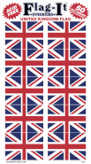 British Flag Stickers - 50 per package