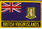 British Virgin Islands Flag Patch with Name
