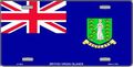 British Virgin Islands Flag License Plate