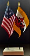 Brunei and US Flag Desk Set