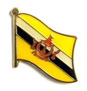 Brunei Darussalam Flag Lapel Pin - Single