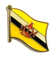 Brunei Darussalam Flag Lapel Pin - Single