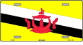 Brunei Flag License Plate