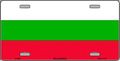 Bulgaria Flag License Plate