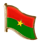 Burkina Faso Flag Lapel Pin - Single