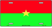 Burkina Faso Flag License Plate