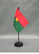 Burkina Faso Miniature Desk Flag