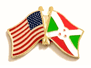 Burundi Flag Lapel Pin - Double