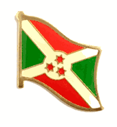 Burundi Flag Lapel Pin - Single