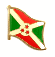 Burundi Flag Lapel Pin - Single