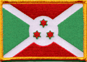 Burundi Flag Patch - Rectangle