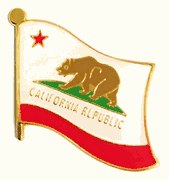 California Flag Lapel Pin - Single
