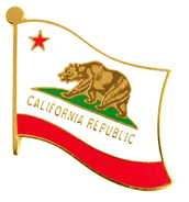 California Flag Lapel Pin - Single