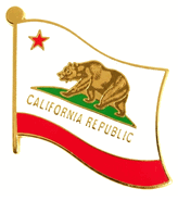 California Flag Lapel Pin - Single