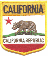 California Flag Shield Patch