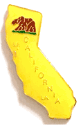 California Map Lapel Pin