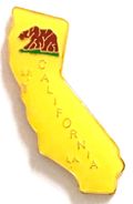 California Map Lapel Pin