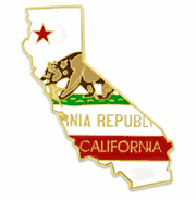 California Map Lapel Pin - Updated Version
