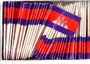 Cambodia Flag Toothpicks