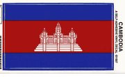 Cambodia Flag Decal Stickers - Medium