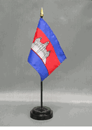 Cambodia Miniature Flag