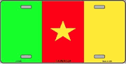 Cameroon Flag License Plate
