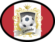 Canada Soccer Flag It Oval Decal