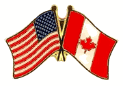Canada Flag Lapel Pin - Double