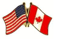 Canada Flag Lapel Pin - Double
