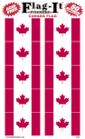 Canada Flag Stickers - Canadian Flag Stickers - 50 per pkg.
