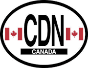 Canada Flag It Oval Decal
