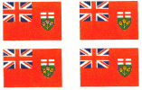 Canadian Province Flag Stickers - Sheet of 50
