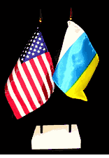 Canary Islands and US Flag Desk Set