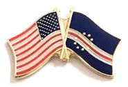 Cape Verde Flag Lapel Pin - Double