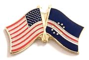 Cape Verde Flag Lapel Pin - Double