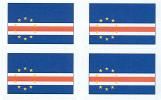 Cape Verde Flag Stickers - Sheet of 50