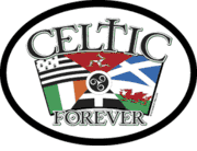 Celtic Motto Flag It Oval Decal