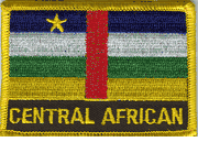 Central African Republic Flag Patch with Name