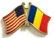 Chad Flag Lapel Pin - Double