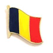 Chad Flag Lapel Pin - Single