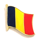 Chad Flag Lapel Pin - Single