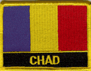 Chad Flag Patch with Name