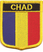Chad Flag Shield Patch