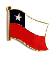 Chile Flag Lapel Pin - Single