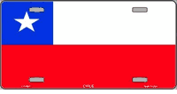 Chile Flag License Plate