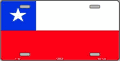 Chile Flag License Plate