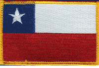 Chile Flag Patch - Rectangle