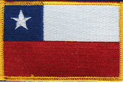 Chile Flag Patch - Rectangle