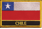 Chile Flag Patch with Name